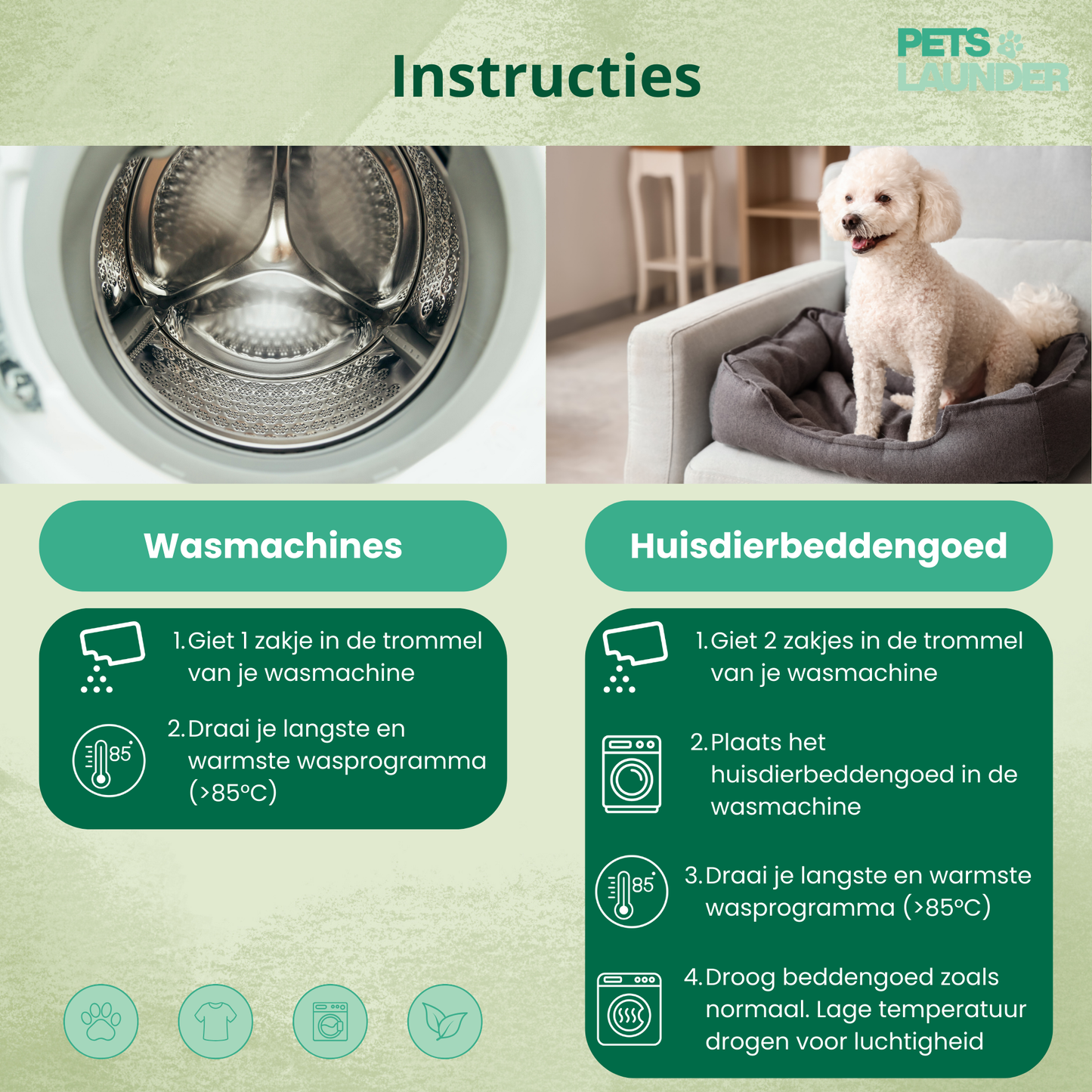 Huisdierhaar Oplosser voor de Was (6 Stuks) - Verwijdert Honden en Kattenhaar tijdens het Wassen