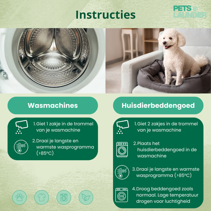 Huisdierhaar Oplosser voor de Was (6 Stuks) - Verwijdert Honden en Kattenhaar tijdens het Wassen