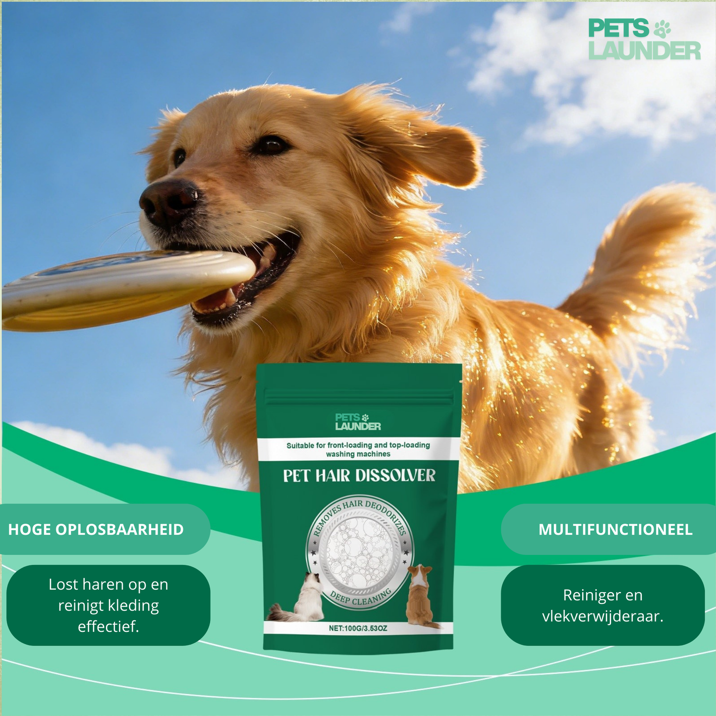 Huisdierhaar Oplosser voor de Was (6 Stuks) - Verwijdert Honden en Kattenhaar tijdens het Wassen