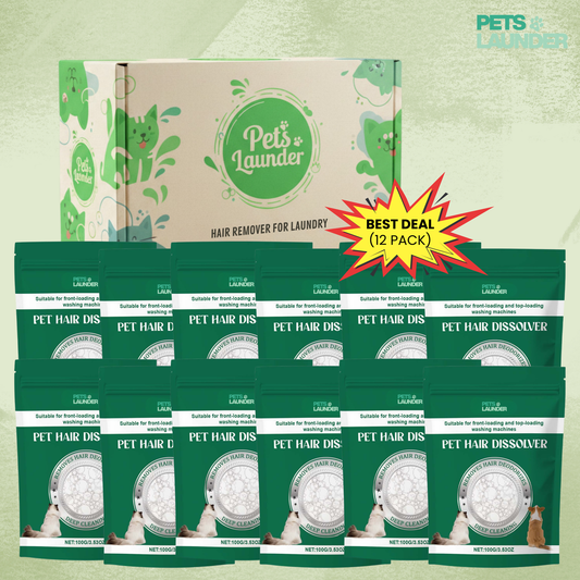 Huisdierhaar Oplosser voor de Was (12 Stuks) - Verwijdert Honden en Kattenhaar tijdens het Wassen